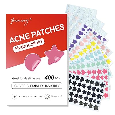 Pimple Patches for Face, Bright Shimmer Hydrocolloid Acne Patches, Zit Covers & Spot Stickers for Blemish Care with Tea Tree Oil, Salicylic Acid & Centella, 3 Sizes 10mm, 12mm, 14mm, 400 Count