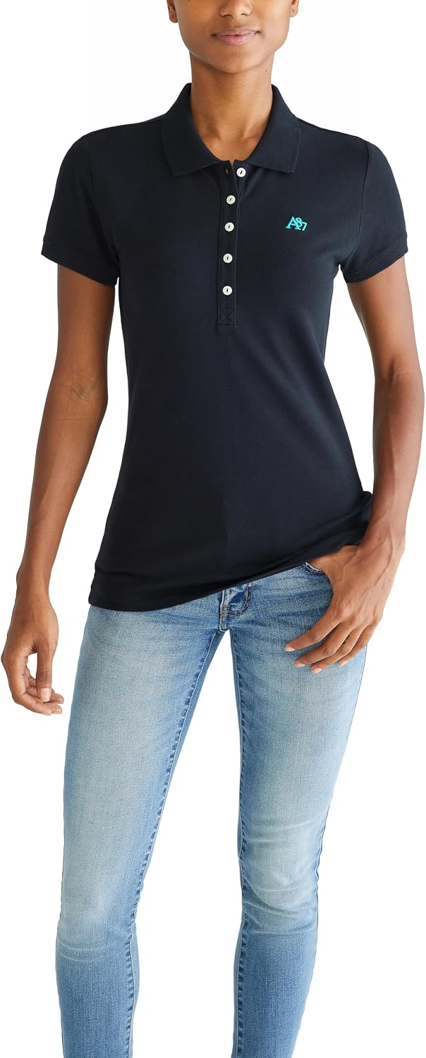 AEROPOSTALE Women's Aero Solid A87 Polo Aero Solid A87 Polo (Pack of 6)