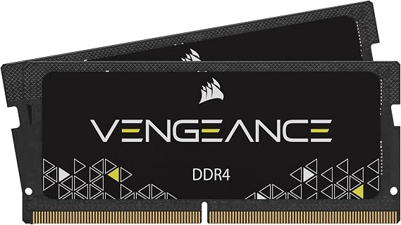Corsair CMSX16GX4M2A2666C18 Vengeance 16 GB (2 x 8 GB) DDR4 2666 MHz 204 Pin SODIMM Performance Notebook Memory Kit - Black