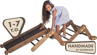 Foldable Snake Pickler Set 8in1 with Climber and Slide with ramp - Montessori Climbing Toys for Toddlers and Kids 1-7 y.o.