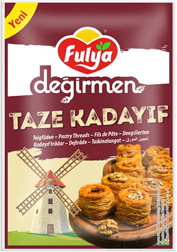 Original Yorem Pastry Threads Taze Kadayif 400 G by BAKKALIM UK