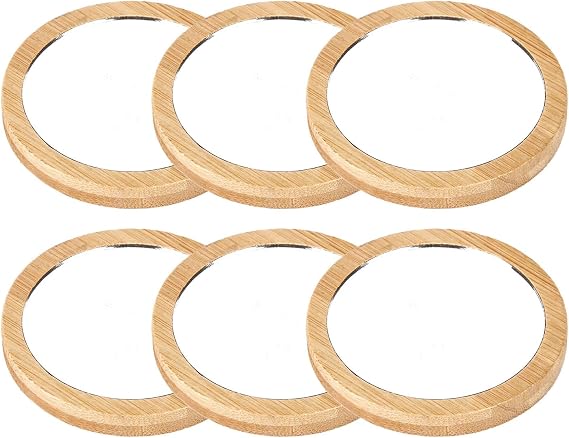 Small Round Hand Mirrors Mini Makeup Mirror, 2.76In, 6 PCS