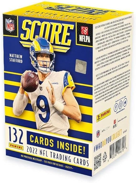 2022 Panini Score Football Trading Card Blaster Box - 132 Cards