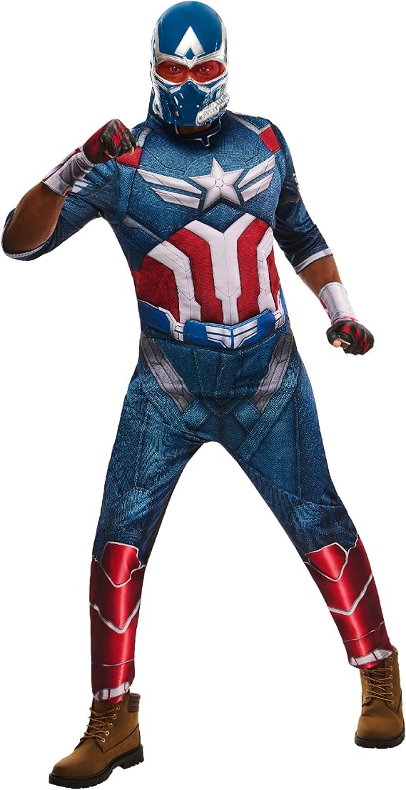 Rubies Official Brave New World Captain America Deluxe Adult, Adult Fancy Dress
