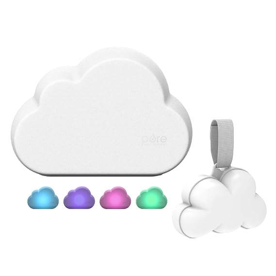 Pure Enrichment PureBaby Cloud Ultrasonic Cool Mist Humidifier With PureBaby Cloud Portable Sound Machine and Night Light