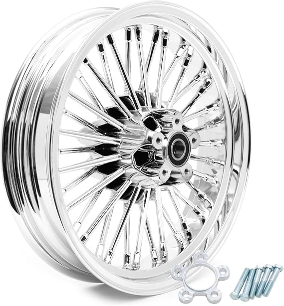 TOFR 16x3.5 Rear Fat Spoke Wheel For Harley Softail Models 08-17 Non-ABS