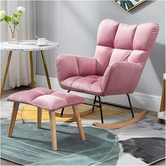 rocking chair nursery high back and armrest accent chair comfortable rocker chair swinging chair teddy rocking chair nursery glider rocking accent chair upholstered rocking chair with high back and