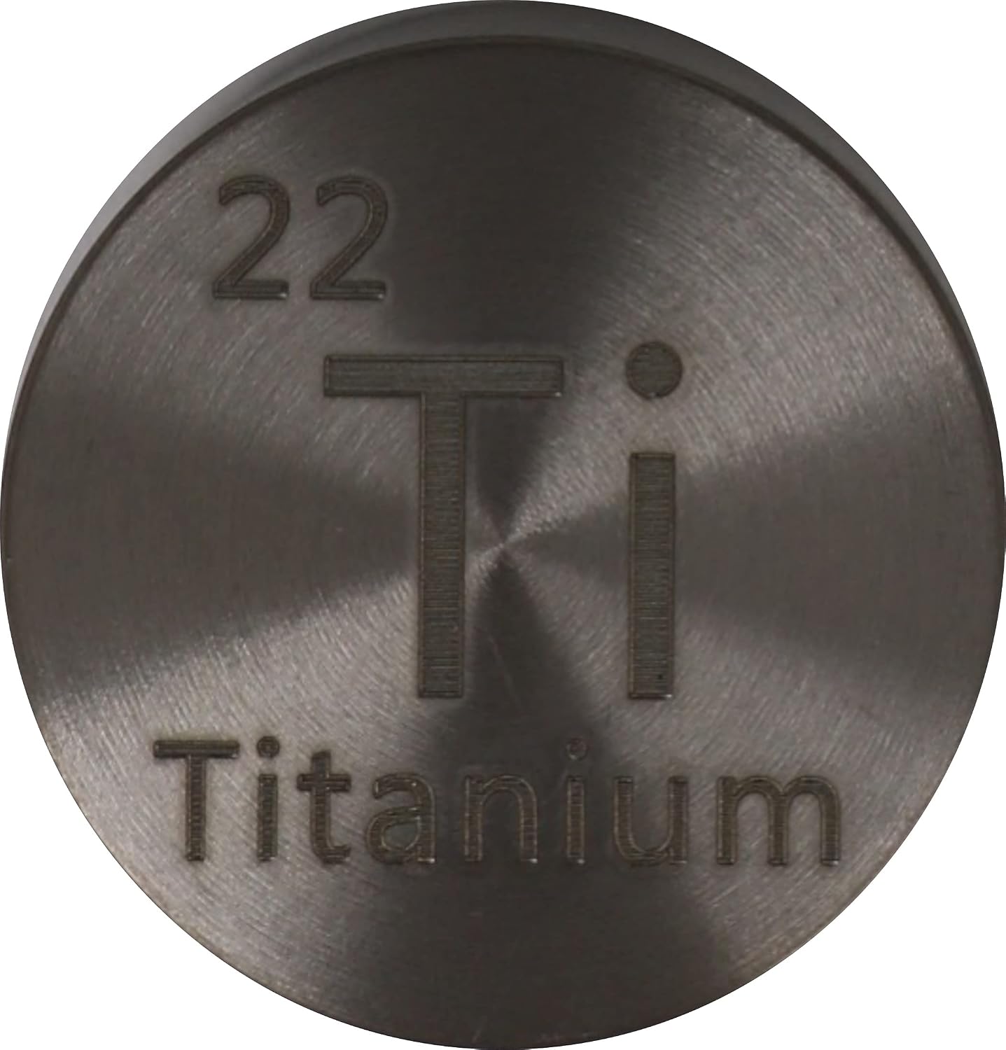 Titanium Ti 24.26mm Metal Disc for Collection or Experiments - 11.2mm Thick