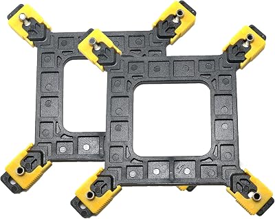 RLECS 2pcs Plastic Adjustable 775115511561366 CPU Backplane Desktop Backplate Cooler Bracket for Intel