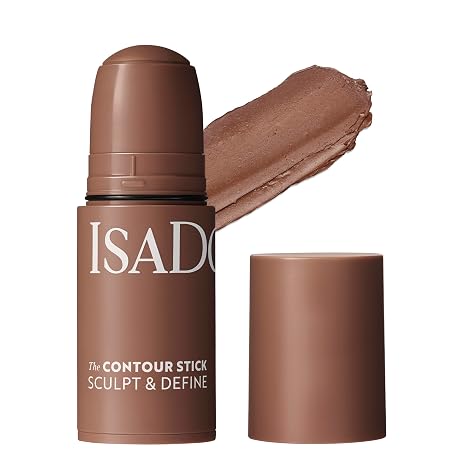 IsaDora The Contour Stick - Shape & Define Your Facial Features with a Natural Finish - Creamy Formula Matte Natural Contour Pen - Vegan Makeup Cruelty Free (34 Dark Almond)