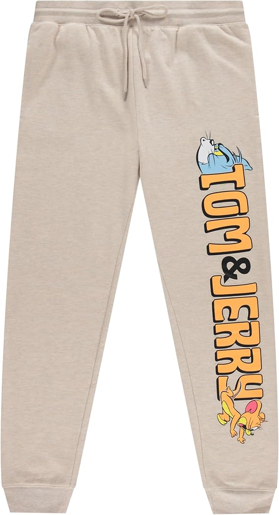 Tom and Jerry Mens Sweatpants Mens Fleece Jogger Sweatpants Nostolgic Classic Sweatpants