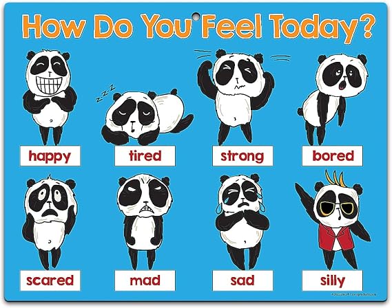 ZOCO How Do You Feel Today Magnet Feelings, Emotions, Mood Chart for Kids 8.5x11 Laminated SEL Tool for Toddlers, Preschool & Elementary