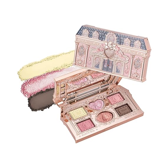 Flower Knows The Sweetie Bear 6-Color Makeup Palette, Soft Pink Peach