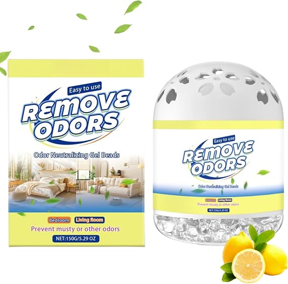 Gel Air Freshener, Powerful Odor Eliminator for Home, Car & Bathroom, Long-Lasting Air Freshener Gel, Safe & Effective Odour Eliminator for Toilet, Shoe & Bedroom, Room Fresheners for Home & Office