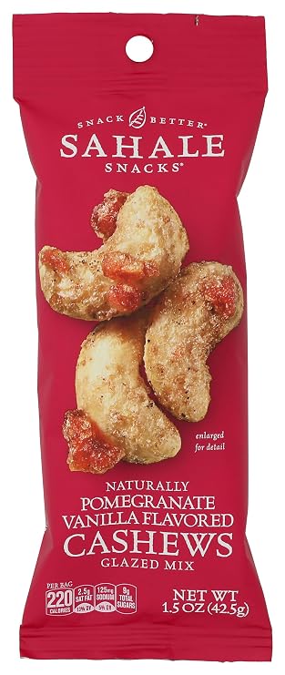 Sahale Snacks Pomegranate Vanilla Cashews Glazed Mix, 1.5 Ounces