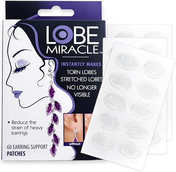 Lobe Miracle Ear Lobe Support Patches, 60 Count