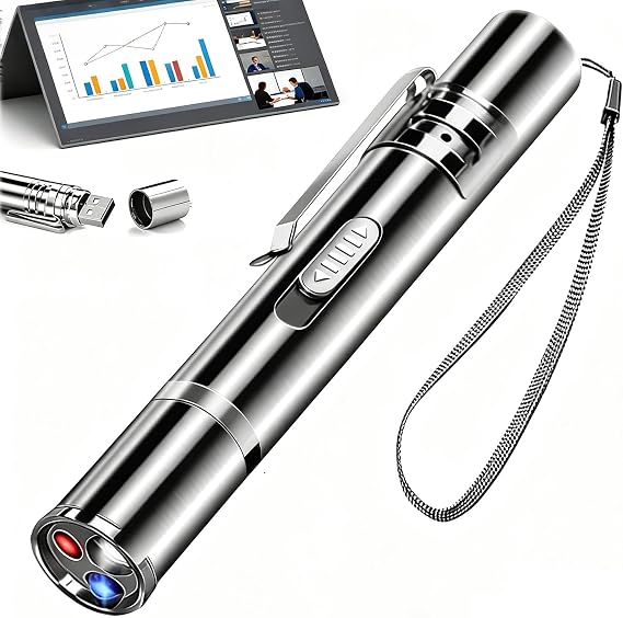 IVVTRYI Red Laser Pointer USB-Rechargeable | for Classrooms and Meetings
