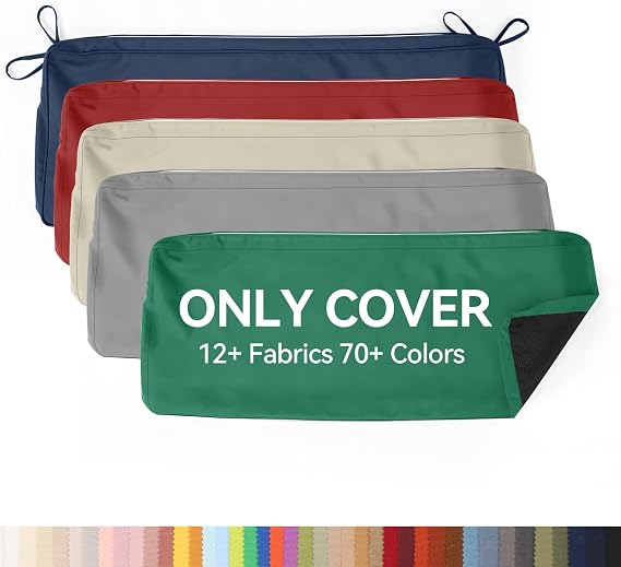ROFIELTY Custom Cushion Covers, Patio Furniture Cushions Cover, Window Cushion Covers Can be Replaced 70 + Colors to Choose from (Custom Cover)