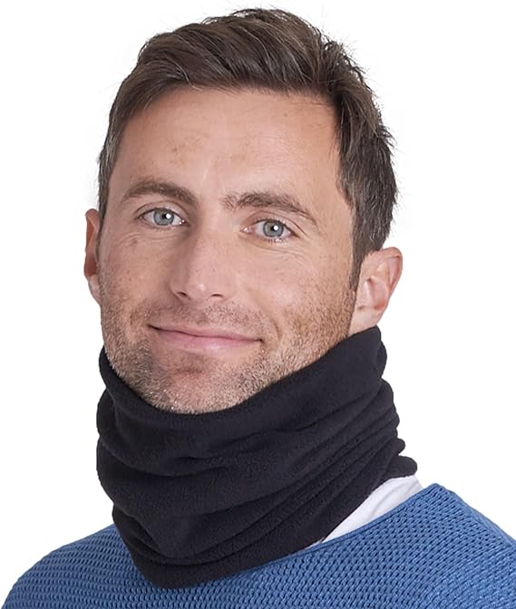 Tough Headwear Winter Neck Warmer, Warm Fleece Neck Gaiters For Men Women, Ski Gaiter Face Mask For Cold Weather, Neck Scarf