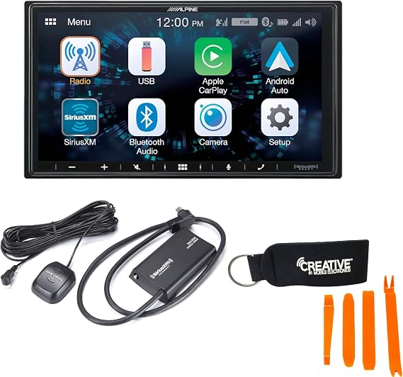 Alpine iLX-W650 Compatible with CarPlay & Android Auto - Includes SXV300V1 Sirius XM Tuner