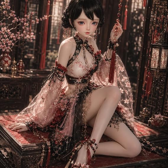 1/3 Scale Full Body Silicone Women, Cute Dressing Up Doll, Super Flexible, Articulated Joints, Painted Complete Figure