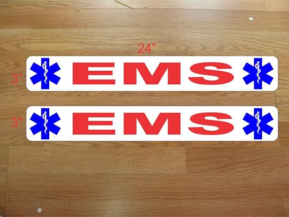 EMS Magnetic Signs to fit Vehicle Car, Truck, Van SUV Us Dot Approved Size Kit