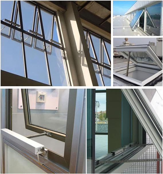 Electric Chain Window Opener Automatic Motorized Window Vent Opener, Window Actuators (DC 24V Stroke 300mm) Motor Only