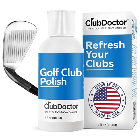 Golf Club Polish, Made in USA for Golfers, Restores, Shines, Polishes - Works on Drivers, Irons, Putters, Woods