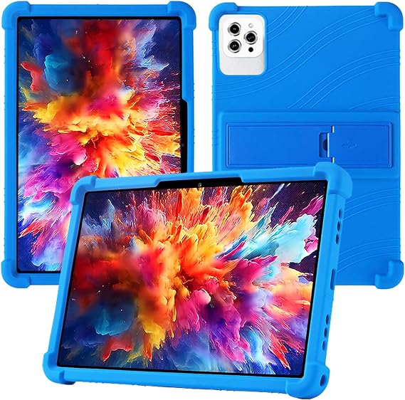 Compatible with Moderness MB1001/aiprotablet C20e K10/YOSAVlOR YQCP20 Tablet Soft Silicone Case for FEZAWIO F10 F11/Jeazans Jzpad-X11/DOOGEE T10/ANTEMPER D115 10.1 inch Tablet (Blue)