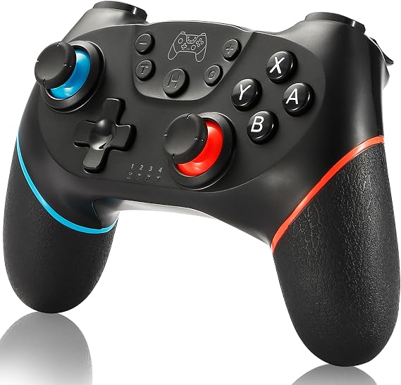 SPGOOD Wireless Controller for Switch Switch 2 OLED/Lite Turbo/Vibration 6-axis gyroscope 3 turbo speeds & 4 levels dual vibration adjustable non-slip handles USB-C charging