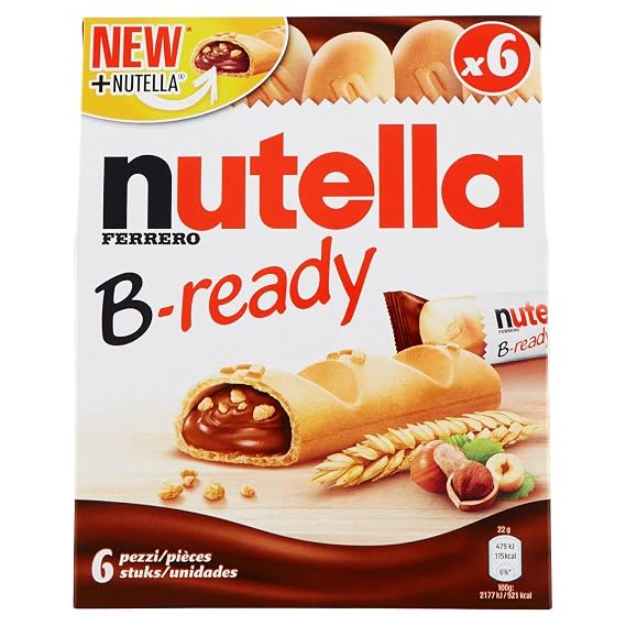Nutella B-ready, 6 Count (Pack of 1)