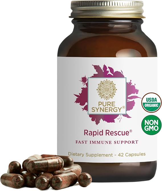 PURE SYNERGY Rapid Rescue Organic Immune Support (42 Capsules)