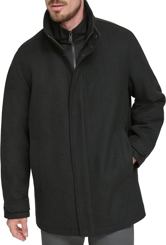 Dockers Men's Wool Melton Full Length Duffle Coat