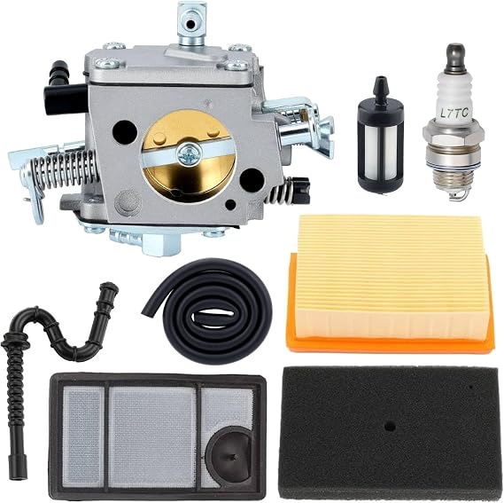 TS400 Carburetor Maintenance Kit for Sthil TS 400 TS400 Concrete Cut-Off Saw Tillotson HS-274E with Air Filter Fuel Line Spark Plug Replace 4223 120 0600