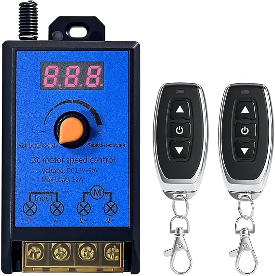 DC Motor Speed Controller,12V - 60V 12A Wireless Remote Switch