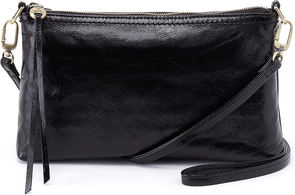 HOBO Darcy Leather Convertible 3-in-1 Crossbody Bag with Removable & Adjustable Strap, Exterior Phone Slip Pocket