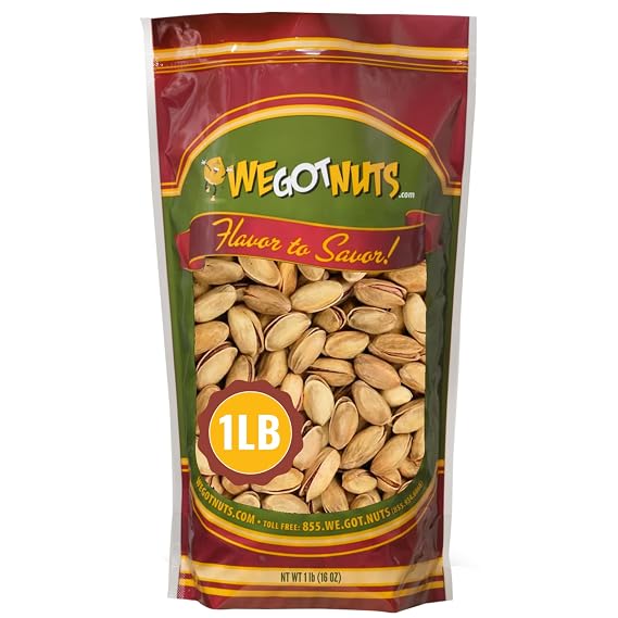 Turkish Pistachios Antep Roasted Salted, In Shell - We Got Nuts (1 LB.)