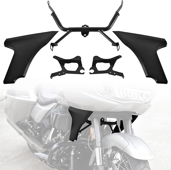 Side Fairing Panel Spoiler Support Brackets for Road Glide 24-up
