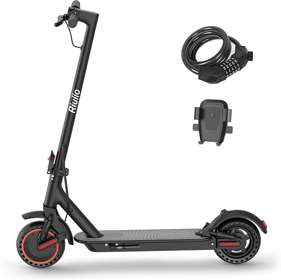 Electric Scooter for Adults 500W Motor, Up to 22 MPH, 25 Miles Range, Dual Suspension, 10 Solid Tires, Foldable Commuter Electric Scooter with App Control, LED Display,UL 2272 Certified
