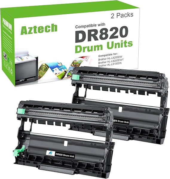 DR820 DR 820 Drum Unit for Brother DR-820 HL-L6200DW MFC-L5850DW Printer | Compatible for Brother HL-L6200DW MFC-L5850DW MFC-L5900DW MFC-L5700DW HL-L5200DW HLL6200DW L6200DW L5200DWT Black Printer