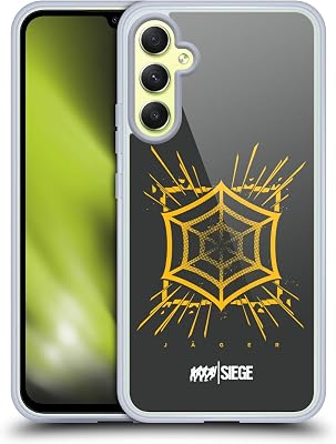 Head Case Designs Officially Licensed Tom Clancys Rainbow Six Siege Jager Icons Gel Case [Military Grade Protection] Compatible with Samsung Galaxy A34 5G