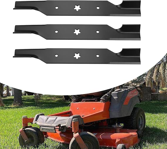 ELITEWILL 532187256 54 Inch Lawn Mower Blades Fit for Husqvarna Craftsman Poulan Zero Turn Z254 MZ54 RZ5424 RZ5426 YTH26V54 YTH2454 YTH24V54 LGT2654 Replace OEM 187256 532187254 High Lift