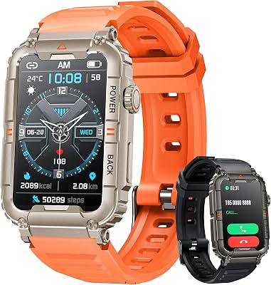 Smartwatch for Men Fitness Tracker Watch: Smart Watch with AnswerMake Call Heart Rate Blood Pressure Sleep Monitor Step Counter 100 Sports Modes Waterproof 1.57 Activity Trackers for Android iOS