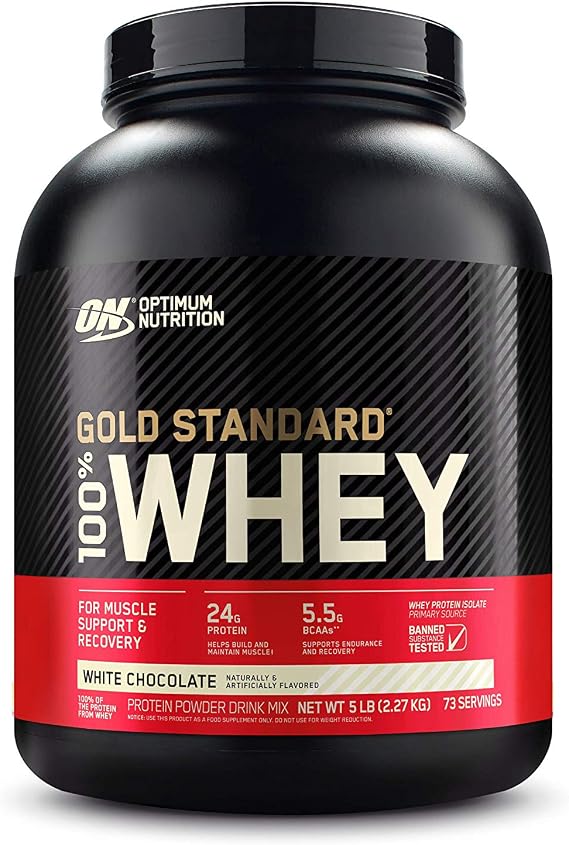 Optimum Nutrition Gold Standard 100% Whey White Chocolate -- 5 lbs