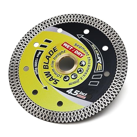 115 mm Diamond Cutting Disc Tiles Diamond Disc Extra Thin for Tiles and Porcelain Stoneware Marble Granite Tiles Hard Floor Tiles Glazed Clinker