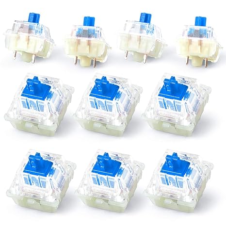 Wholesales Authentic RGB Cherry Switch, Cherry Mx Switches, Keycap, Keyswitches Keymodule Mechanical Keyboard Switches Replacement (50 pcs, Blue 3 pin)