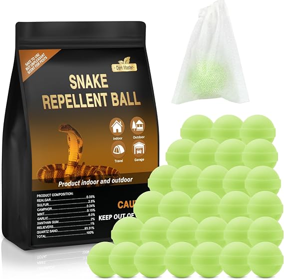 Dark Master 30 Pack Snake Repellent for Yard,Snake Away Repellent