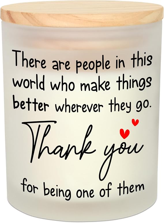 OASSIE Thank You Gifts for Women - Vanilla Lavender Scented Candle 10 oz