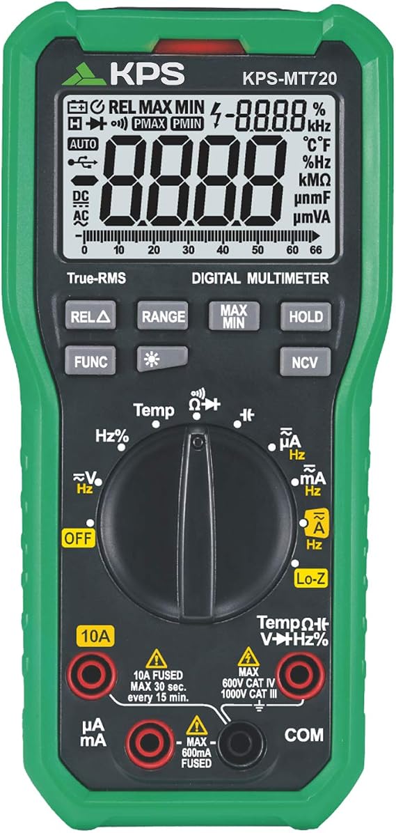 KPS-MT720 TRMS Low Impedance Digital Multimeter