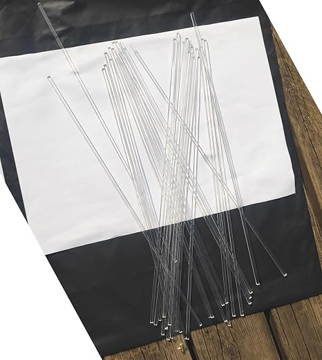30pcs 1/8" x1/8" x12in 3mm Clear Acrylic Square Rods PLEXIGLASS Lucite Plastic Rod